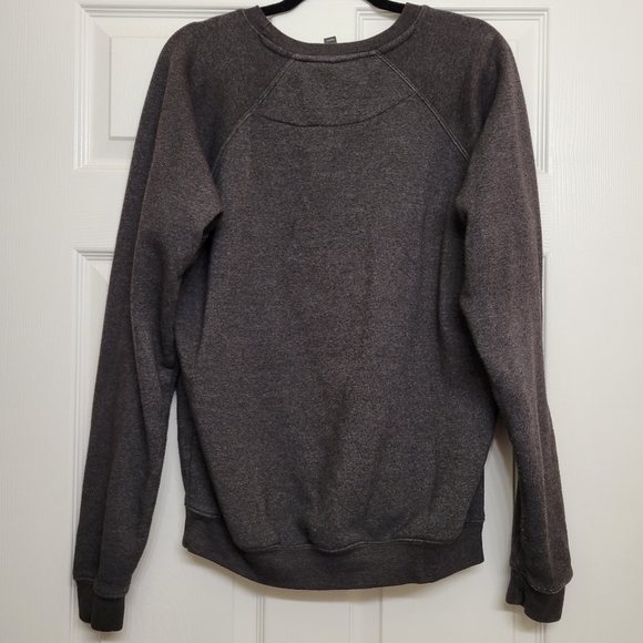 Unisex Custom Designed Dark Gray Daddy Crew Neck Sweatshirt, Size Medium - Picture 8 of 10